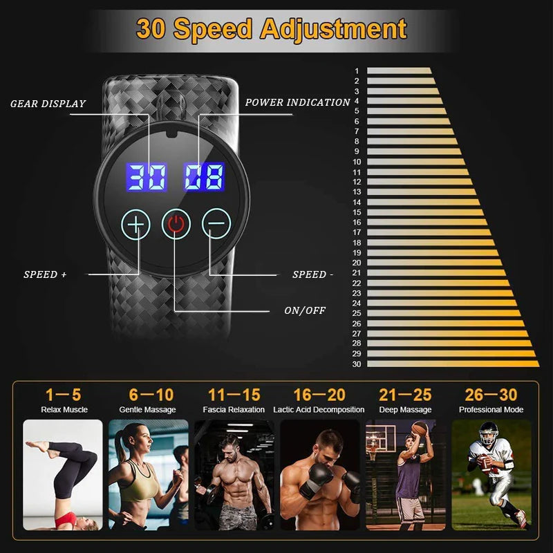 PulsePro 30 – Pistola de masaje de tejido profundo