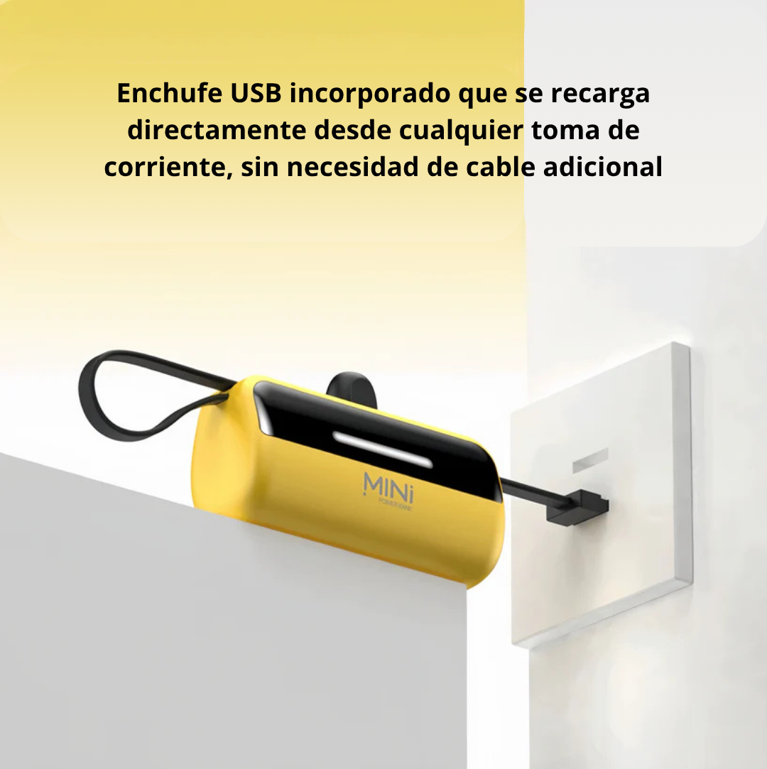 Power Capsule 5000: Banco de energía de emergencia ultra compacto todo en uno (Lightning/Tipo C)