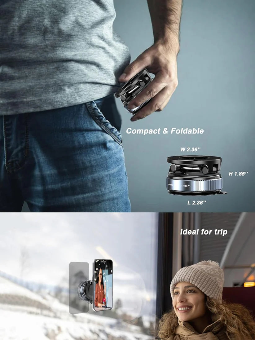 Soporte magnético para teléfono Snanlen con ventosa de 360°: el soporte manos libres definitivo