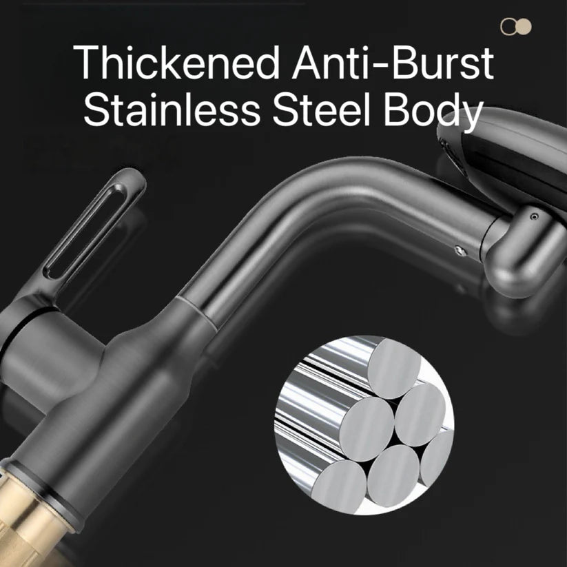 Grifo de baño de acero inoxidable AeroSpa de 4 modos