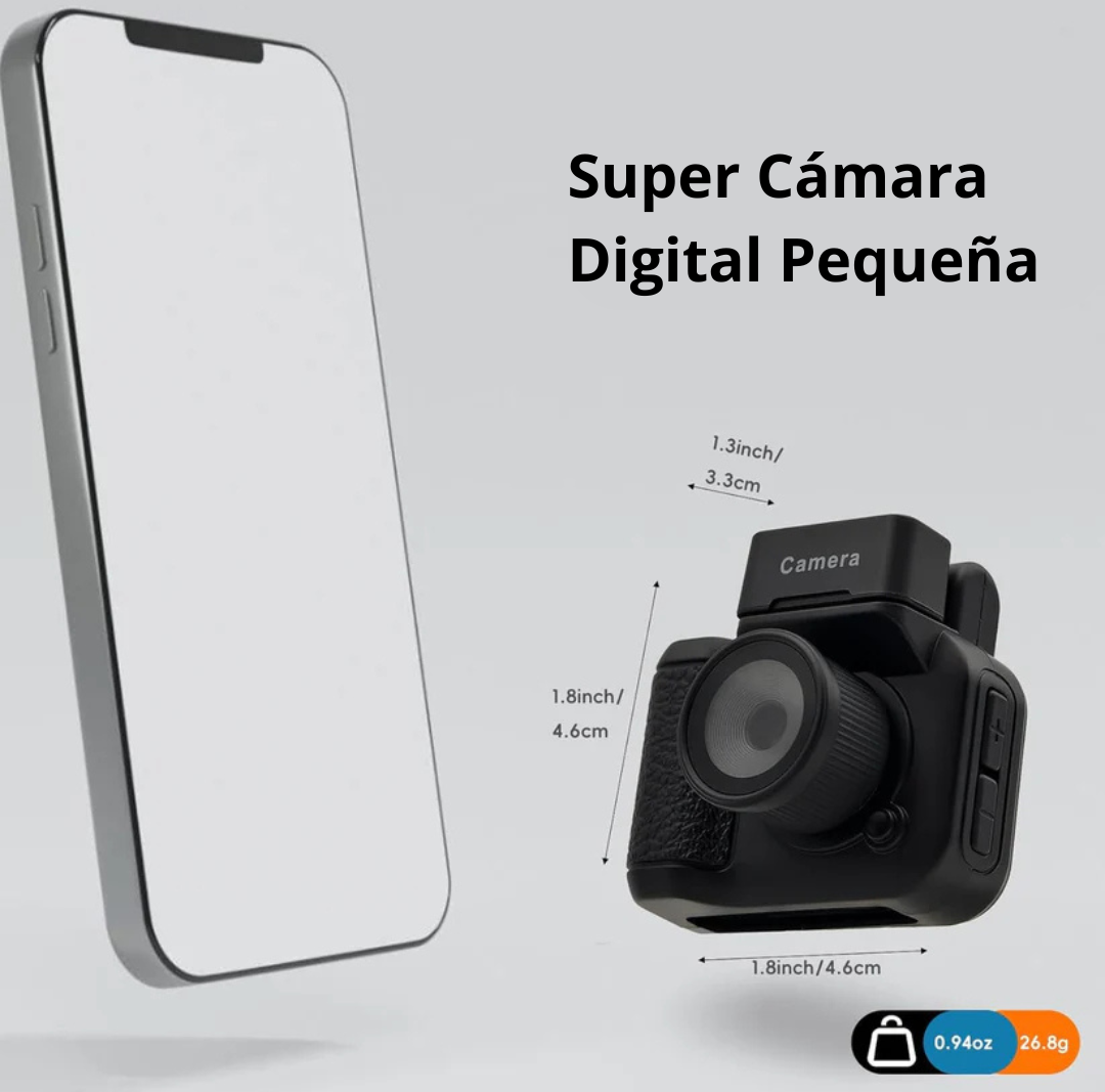 Mini cámara llavero retro de segunda generación: diversión de bolsillo con un toque vintage