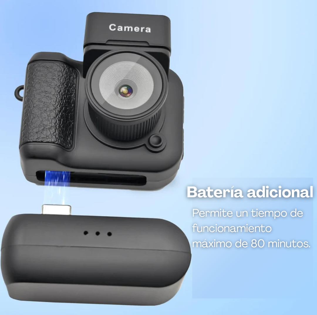 Mini cámara llavero retro de segunda generación: diversión de bolsillo con un toque vintage